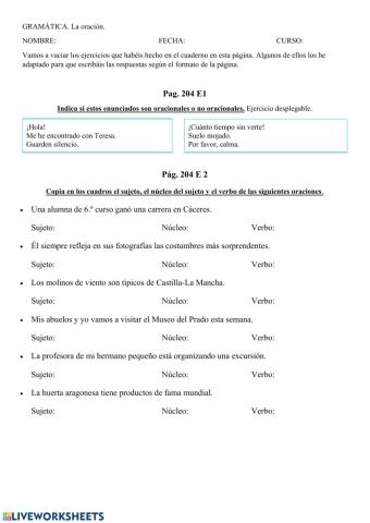 Gramática del tema 9 de lengua