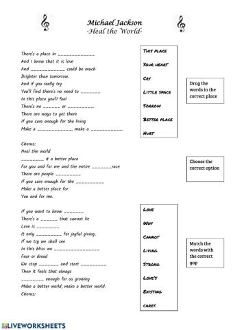 Heal the world - Michael Jackson