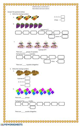 Multiplication exercise