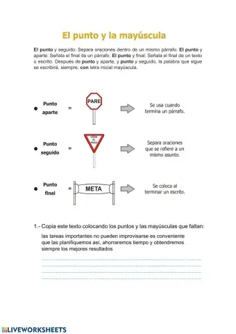 Uso de la mayúscula