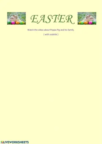 Easter with Peppa Pig