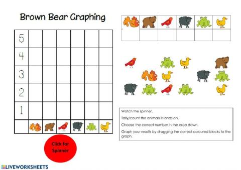 Brown Bear Graphing w' Spinner