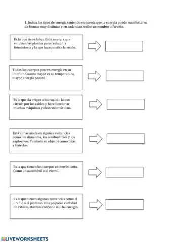Energía y sus características