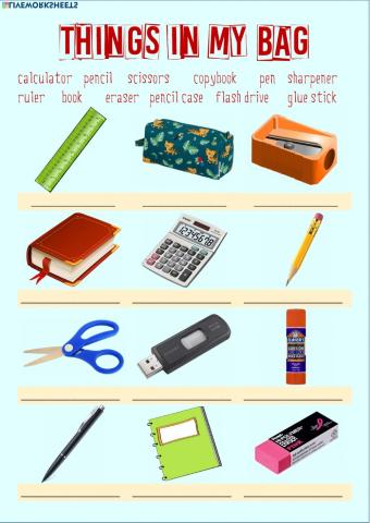 School objects