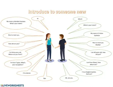 Introduce to another person