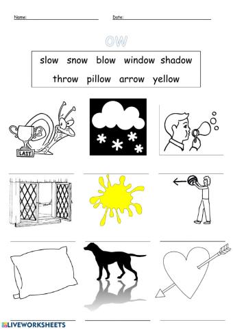 Phonics - ow (oa sound)