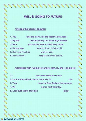 Will & Going to Future