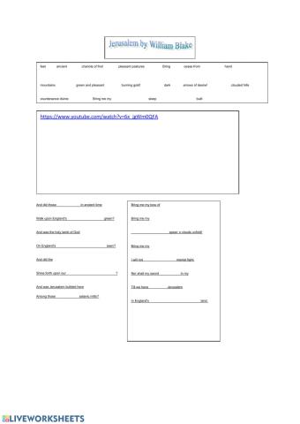 Jerusalem by William Blake