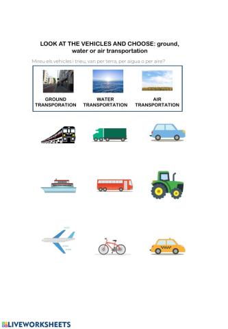 Mode of transportation