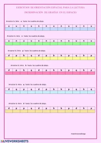 discriminación- orientación espacial grafías   visual 1