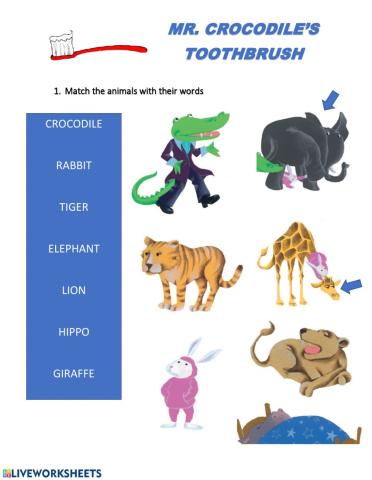 Mr. Crocodile's toothbrush