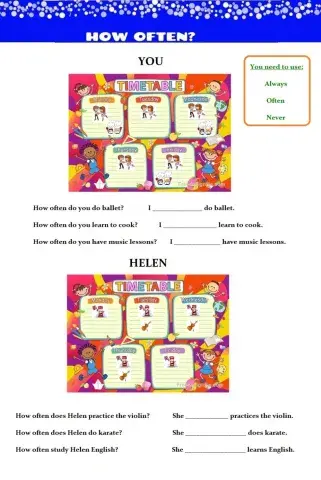 Adverbios de frecuencia