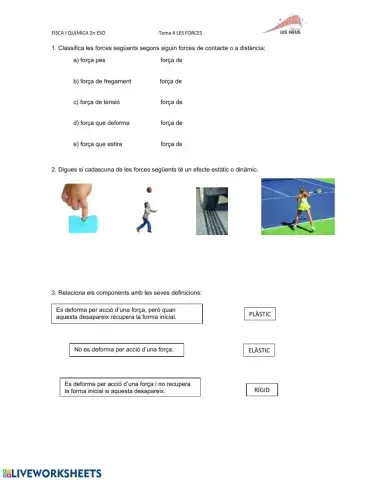 Què és una força-La força i les deformacions