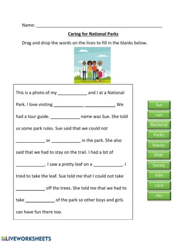 Caring for National Parks