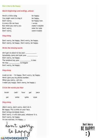 Don't worry be happy Song