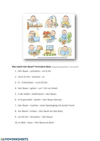 Was macht Herr Bauer