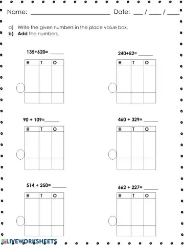 3-digit numbers addition