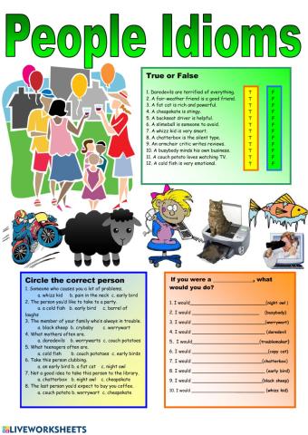 Idioms- People
