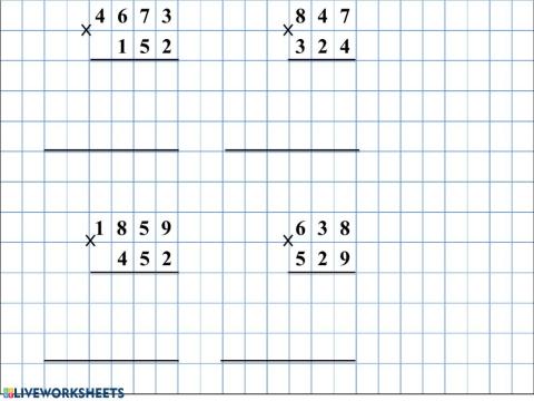 Множення багатоцифровиз чисел на трицифрові