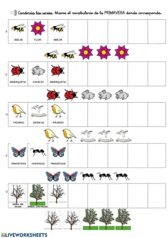 Serie PRIMAVERA 2 elementos