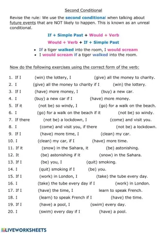 The Second Conditional