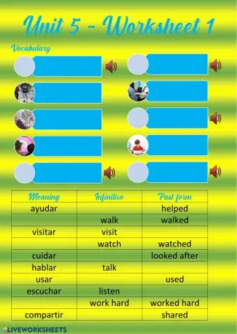 5º - Unit 5 - Vocabulary and grammar