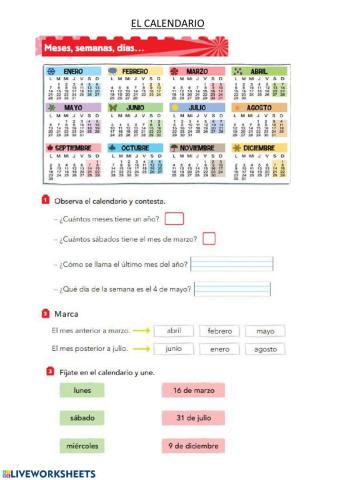 El calendario