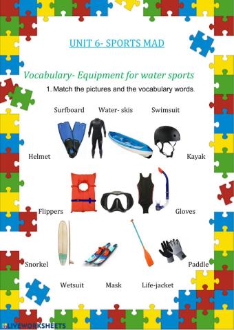 Water sports equipment