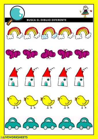 Busca el dibujo diferente