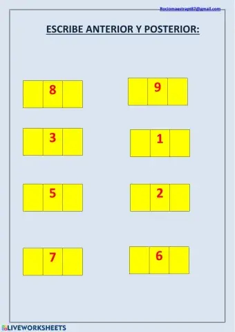 Anterior y posterior