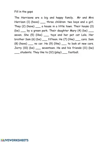 Read and complete the sentenses