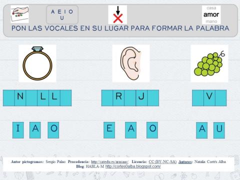 Completar con vocales