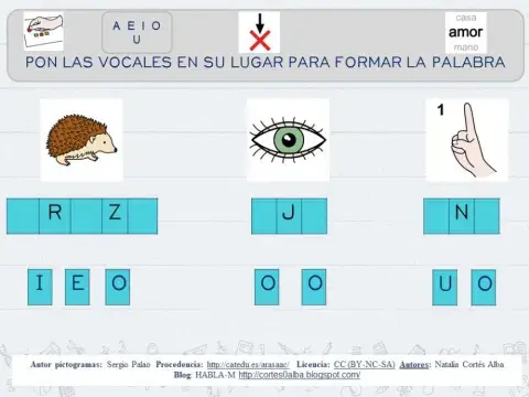 Completar con vocales