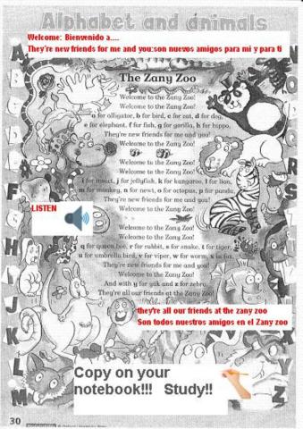 Alphabet.ZANY ZOO