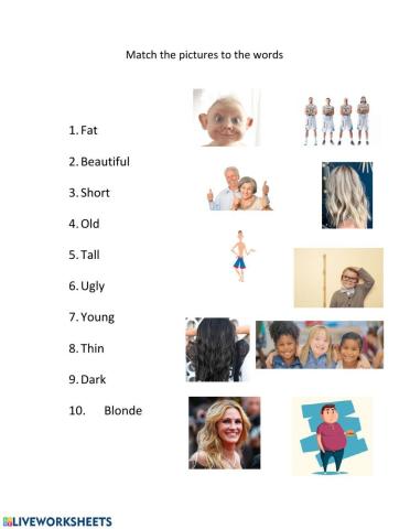 Appearance adjectives