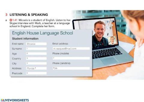 Listening personal information