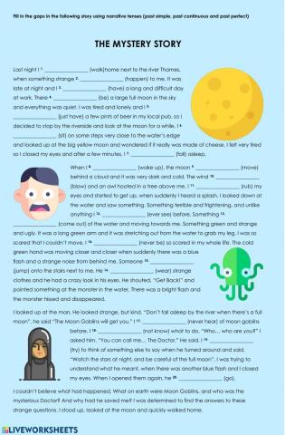 The Mystery Story - Narrative Tenses