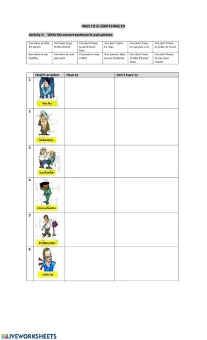 Have to don't have to