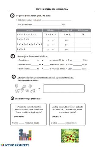 Bikoitza eta hirukoitza
