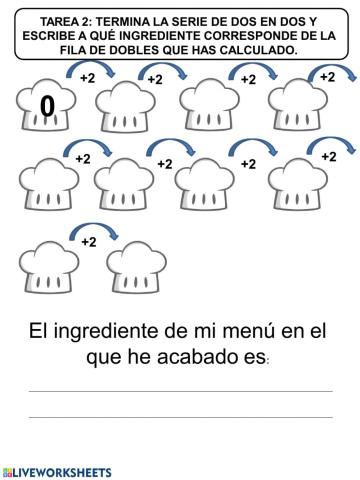 Series-escribe números