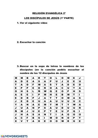 Los discípulos de Jesús 1