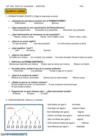 QUINTO - EL ROMANTICISMO