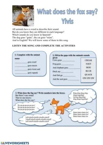 What does the fox say?