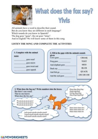 What does the fox say?