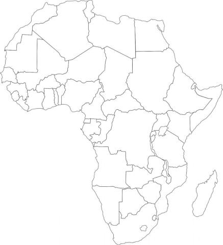 Mapa político de África