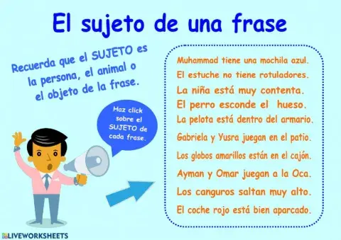 El sujeto de la oración