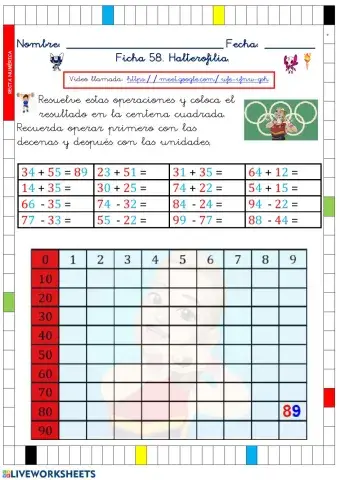 Cálculo-Centena cuadrada