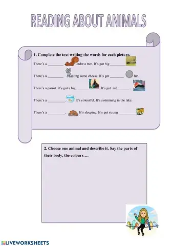 Reading about animals