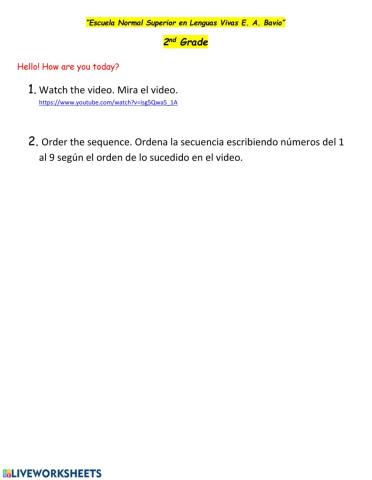 Five little candies video and activity