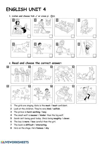 Unit 4 Personality adjectives